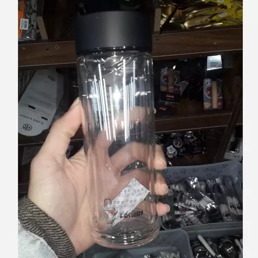ماگ دمنوش شیشه ای دوجداره
