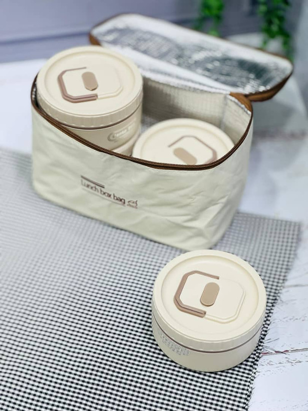 ظرف غذا چهار تکه کاور دار