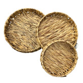سینی حصیری گرد بدون دسته