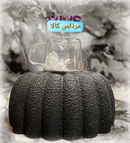ماگ پیرکس دو جداره گلدار
