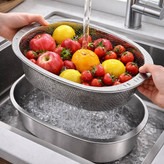 آبکش طرح بیضی رنگ نقره ای سیلور