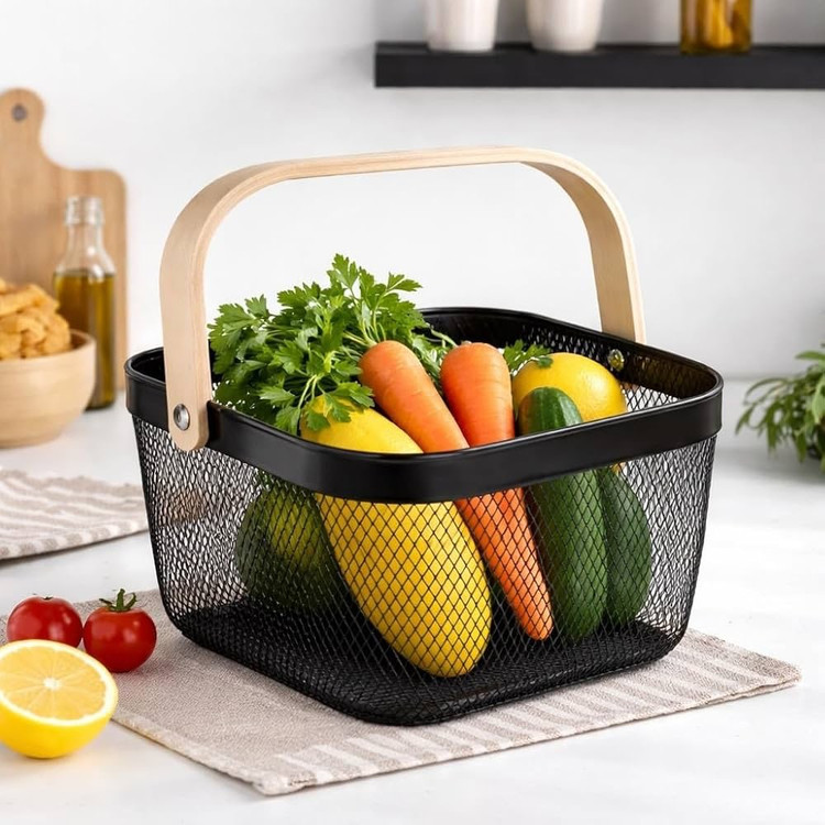 سبد مربعی طرح ایکیا مشکی